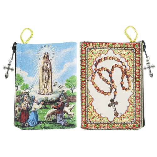 Our Lady of Fatima Rosary Pouch