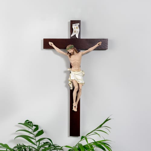 Handpainted Italian Crucifix - 18