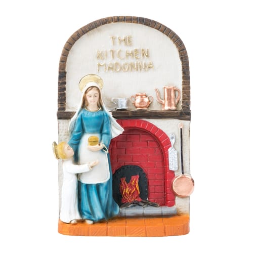 Colored Kitchen Madonna & Child Plaque