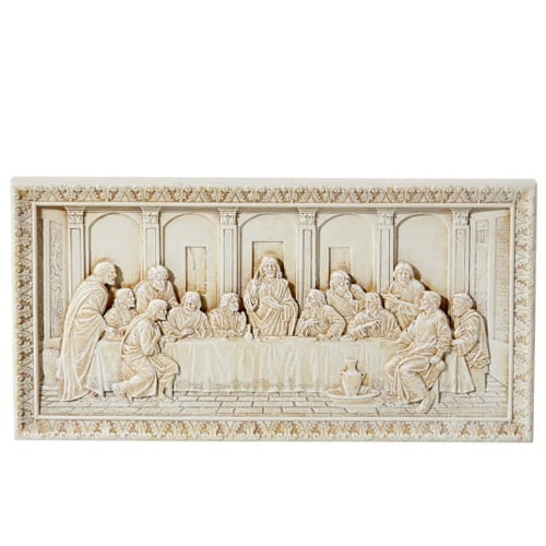 Last Supper Ivory Finish Plaque