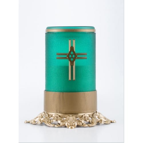 Legacy LED Brass Base Memorial Candle with Remote