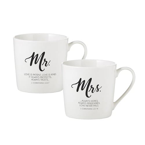 Mr. &amp; Mrs. Marriage Mug Set