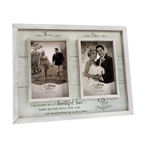 Then &amp; Now Wedding/Anniversary Frame