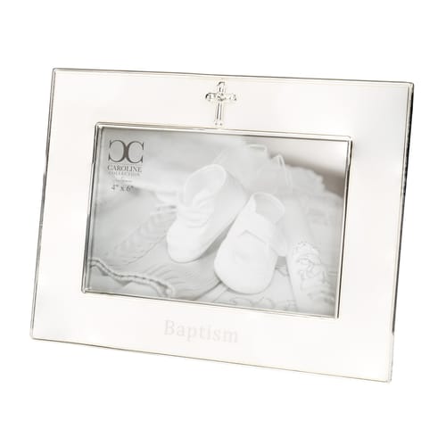 Cross Baptism Picture Frame