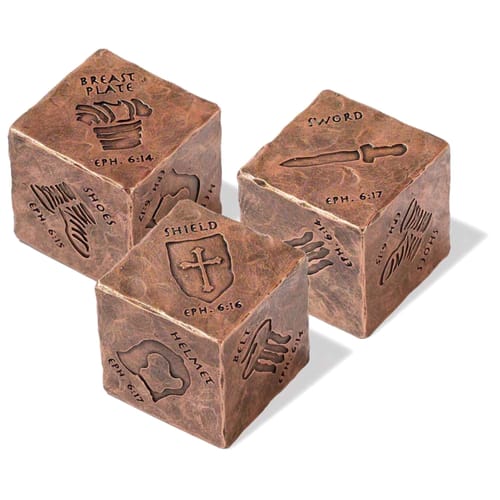 Full Armor of God Desk Cube