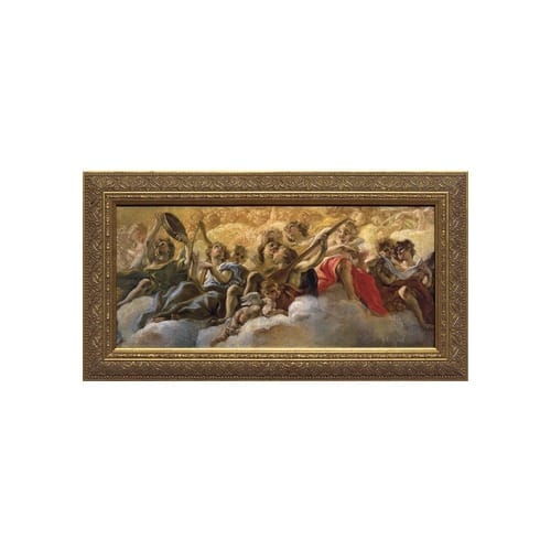 Concert of Angels by Gaulli w/ Gold Frame