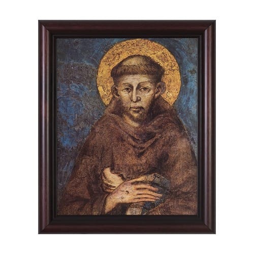 St. Francis by Cimabue w/ Cherry Frame