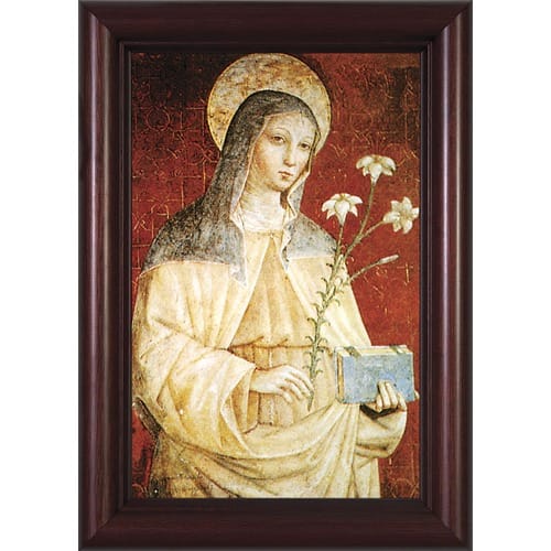 St. Clare (Red) Framed Art