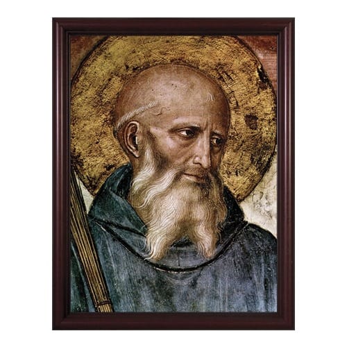 St. Benedict w/ Cherry Frame