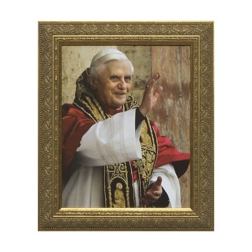 Pope Benedict Blessing w/ Gold