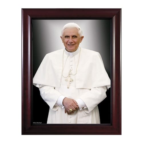 Formal Pope Benedict w/ Cherry Frame