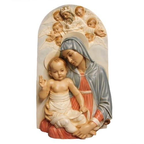 Mother And Child with Heaven Above Plaque/Statue