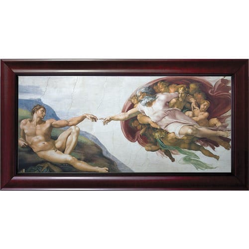 Creation of Adam w/ Cherry Frame (9x20)