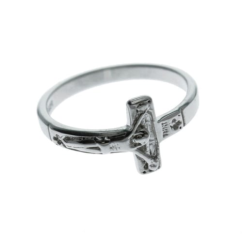 Sterling Crucifix Ring