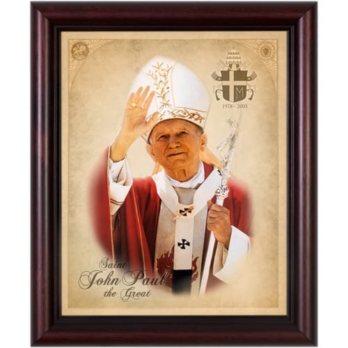 Pope St. John Paul II framed image