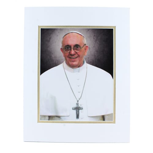 Pope Francis Formal Matted Print