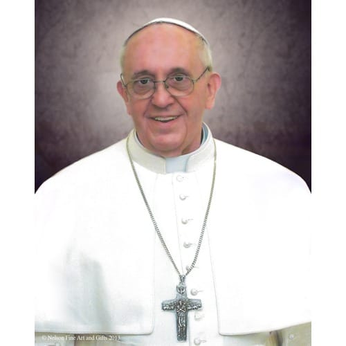 Pope Francis Formal Portrait Sleeved Print