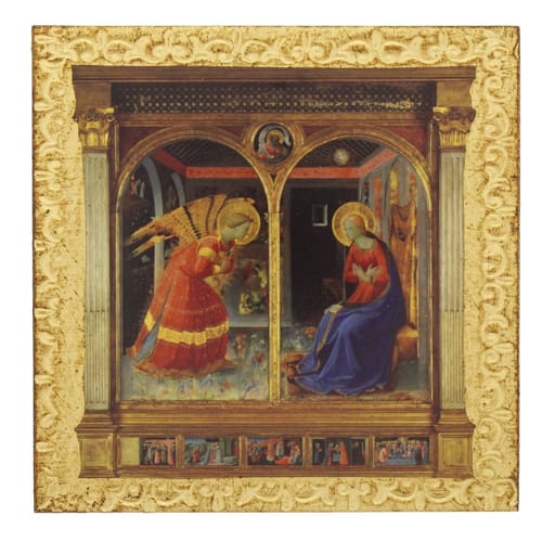 Gold Leaf Annunciation Small Plaque