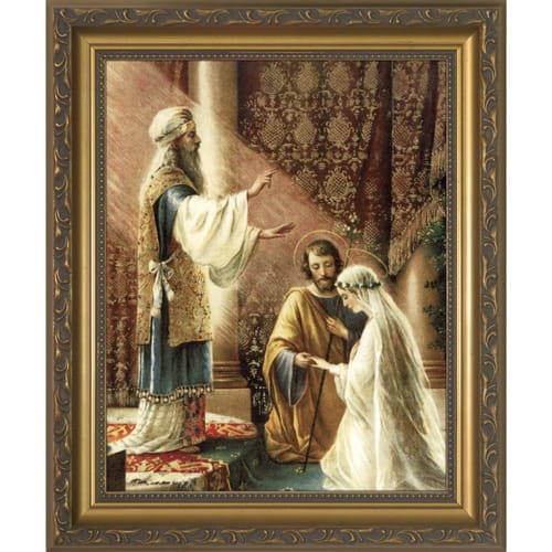 Wedding of Joseph &amp; Mary Framed Print