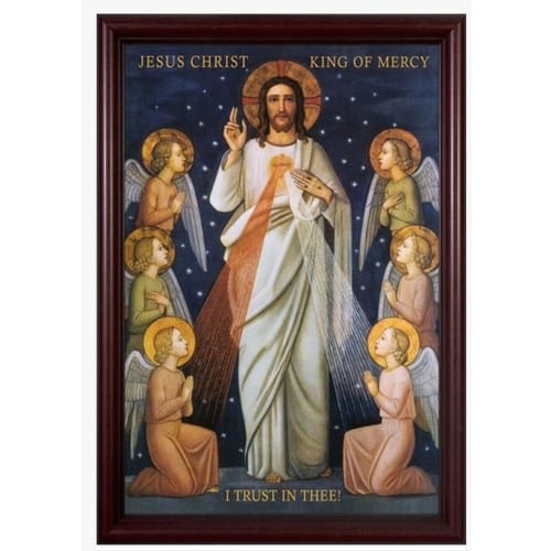 King of Divine Mercy Framed Print