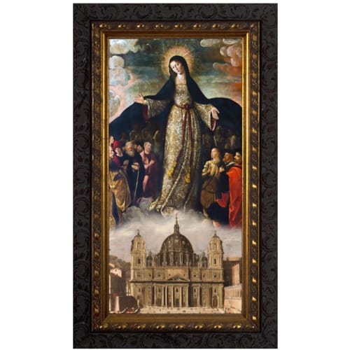 Mary Mother of the Church Ornate Framed Art - Small