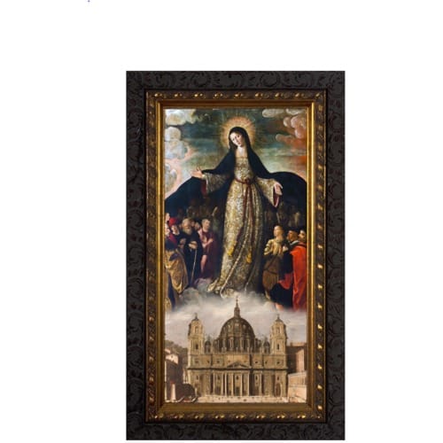 Mary Mother of the Church Ornate Framed Art - Medium