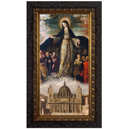 Mary Mother of the Church Ornate Framed Art - Large