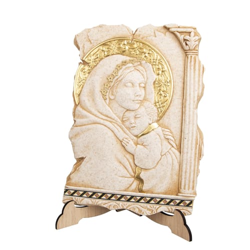 Madonna and Child Italian 3D Plaque