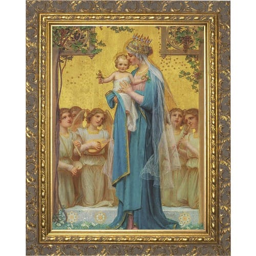 Madonna and Child by Vidal Ornate Gold Framed Art