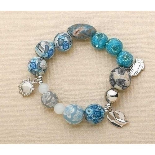 Serenity Story Bracelet, Clay Beads