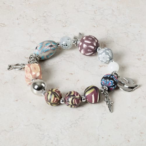 Christ Story Bracelet, Clay Beads