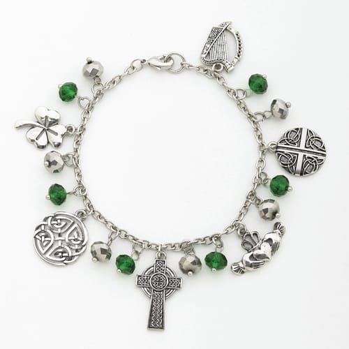 Symbols of Ireland Charm Bracelet