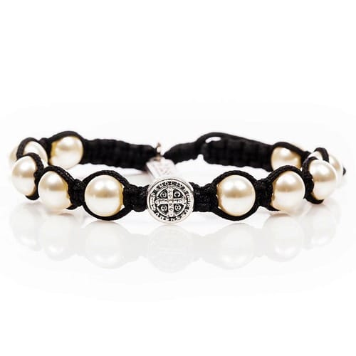 Silver Benedictine Pearl Bracelet