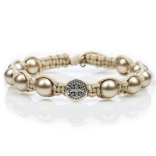 Benedictine Platinum Pearl Bracelet