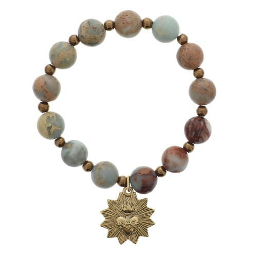 Gold Sacred Heart Bracelet