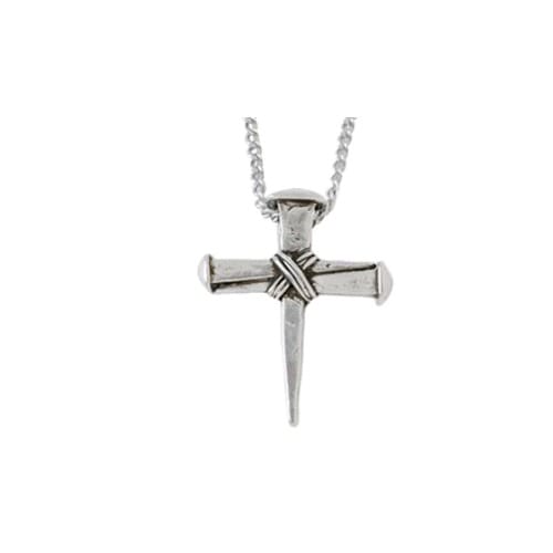 Wrapped Cross Pendant Necklace