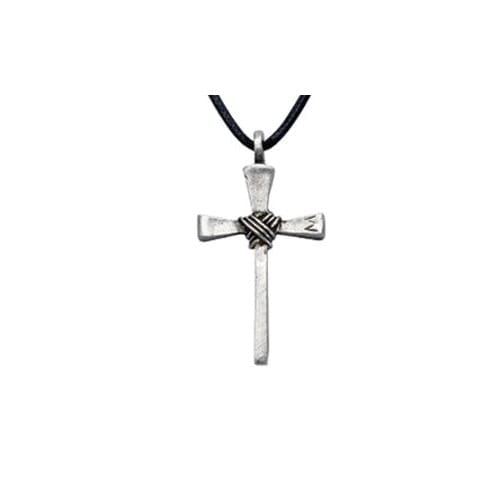 Nail Cross Pendant Necklace