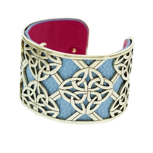 Gold Plated Celtic Knot Cuff Bracelet