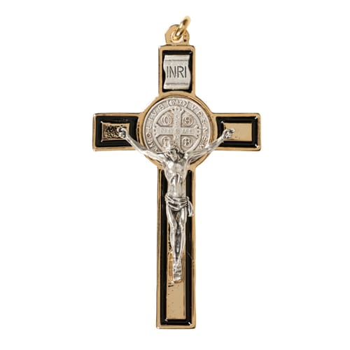 Black and Gold St. Benedict Crucifix