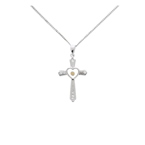 Cross Necklace with Mustard Seed