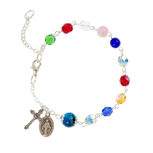 Multicolored Rosary Bracelet