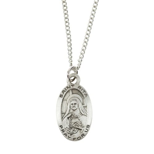 St. Rita Pewter Necklace