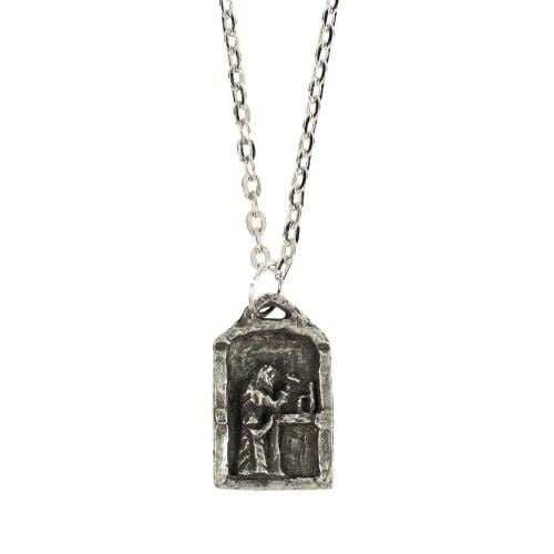 Handcrafted Pewter St. Joseph Necklace