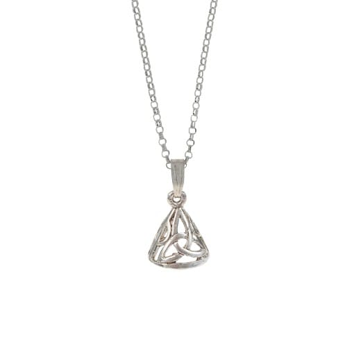 Celtic Trinity Knot Bell Necklace