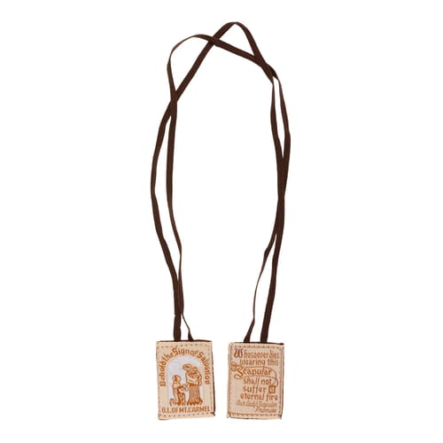 Cloth Scapular Brown String Multi Packs