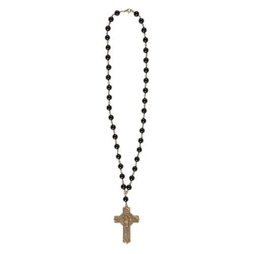 St. Francis Black Onyx Handcrafted Necklace