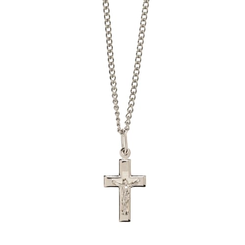 Petite SS Crucifix Necklace