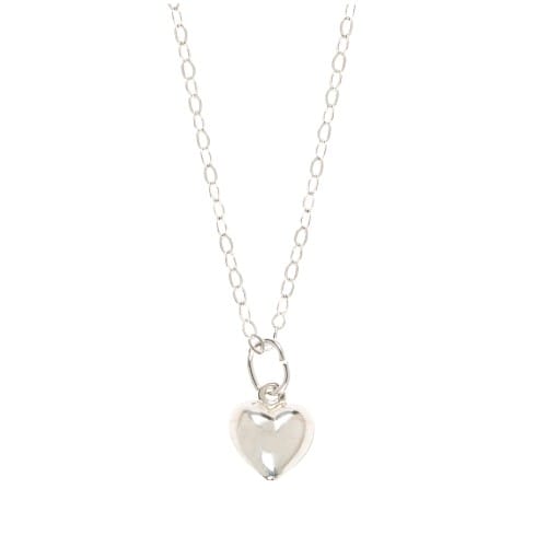 SS Puff Heart Necklace