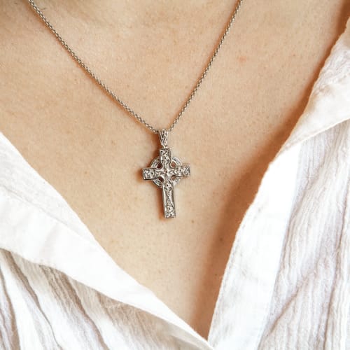 SS Celtic Cross Necklace