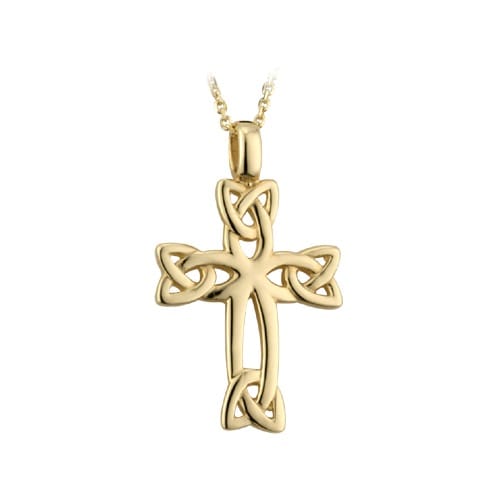 Gold Plated Celtic Cross Necklace